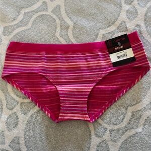 No Boundaries Pink Striped Hipster Panties